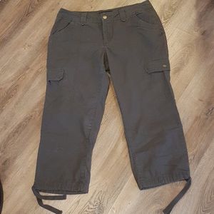 Lady Hathaway Brown Cargo Capris Sz. 12